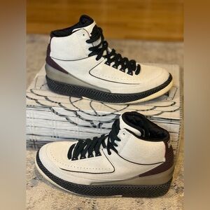 A Ma Maniére x Air Jordan 2 Retro SP DO7216-100 – Size 9.5 – Sail/Burgundy